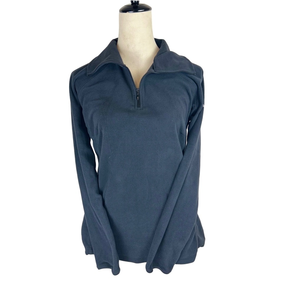 Columbia Fleece Pullover Glacial IV Half Zip Black Women's Size Medium 1564881